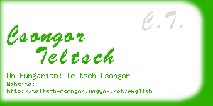 csongor teltsch business card